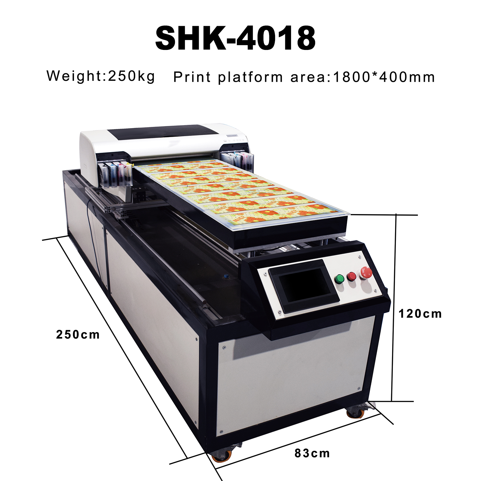 SHK4018 ЕКОМАРТИЧНИЙ УФ-принтер-Революціонує друк з багатоматеріальною сумісністю та енергоефективною конструкцією